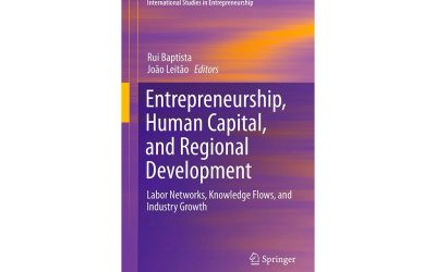 ICAA publica no Livro “Entrepreneurship, Human Capital, and Regional Development”